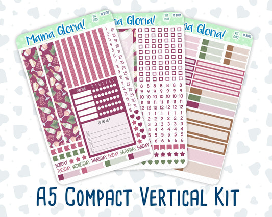 Kit 0185 - A5 Compact Vertical - Wine Time - September - Weekly