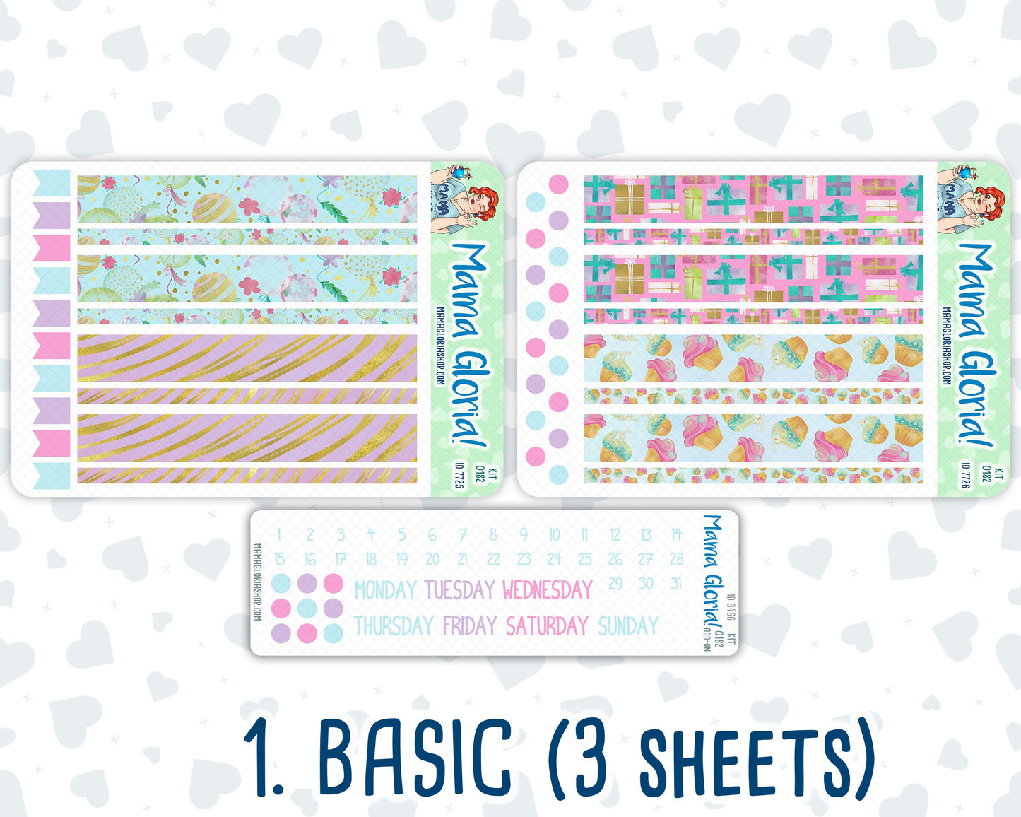 Kit 0182 - A5 Daily Duo - Birthday- EC Planner