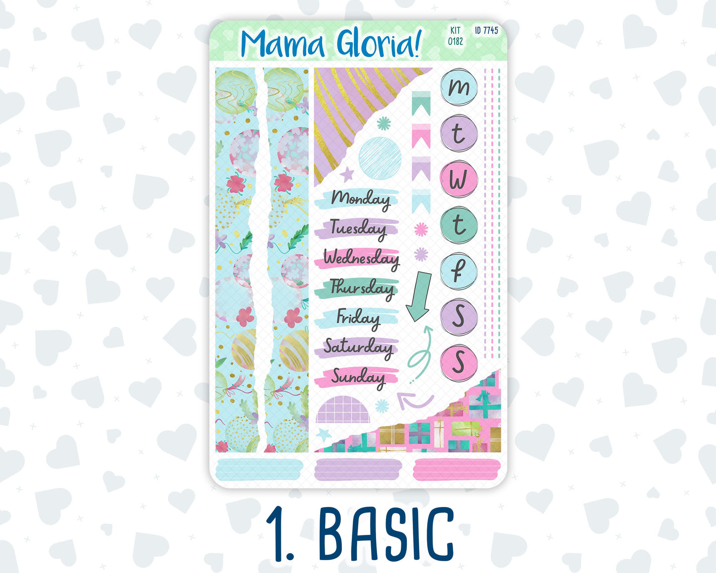 Kit 0182 - Journaling Kit - Birthday - For Planner - Notebook - Journal