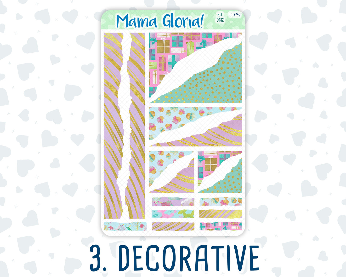 Kit 0182 - Journaling Kit - Birthday - For Planner - Notebook - Journal