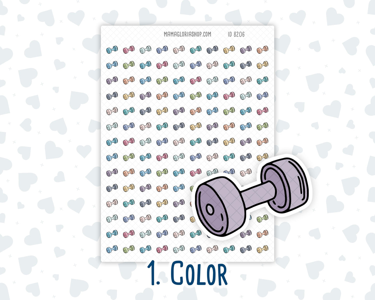 Workout - Fitness - Gym - Doodle Icon Sticker