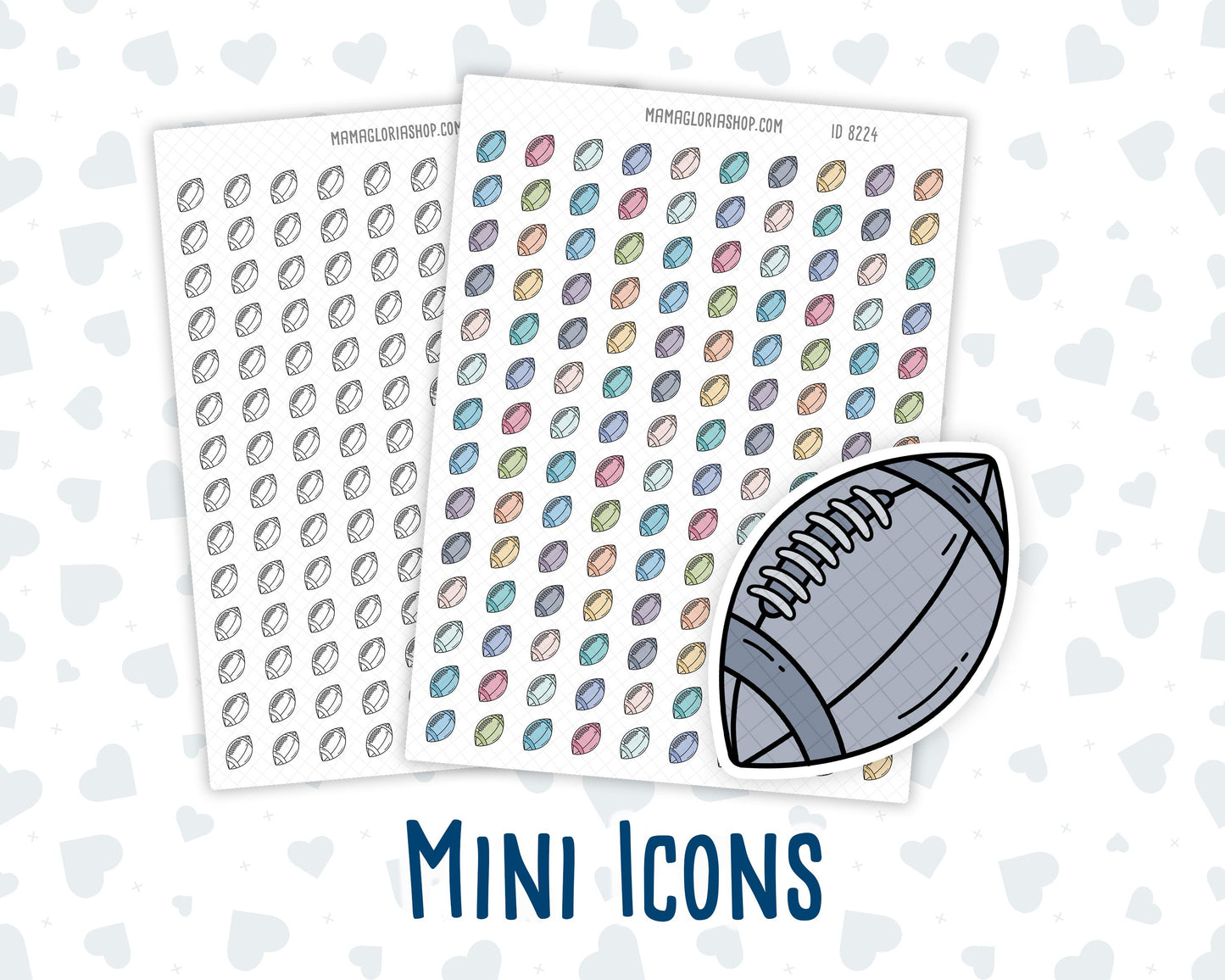 Football - Doodle Icon Sticker