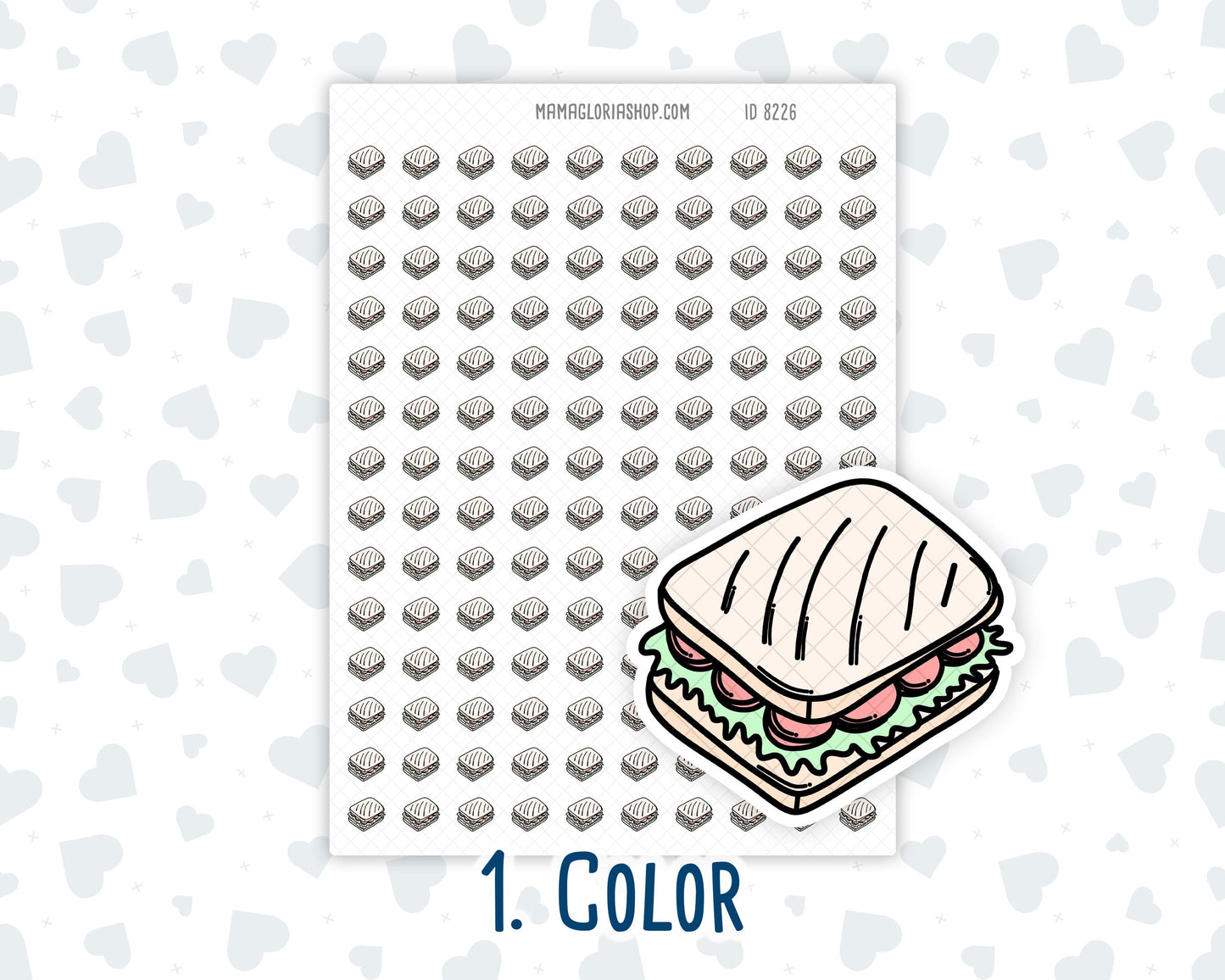 Lunch Time - Sandwich - Doodle Icon Sticker