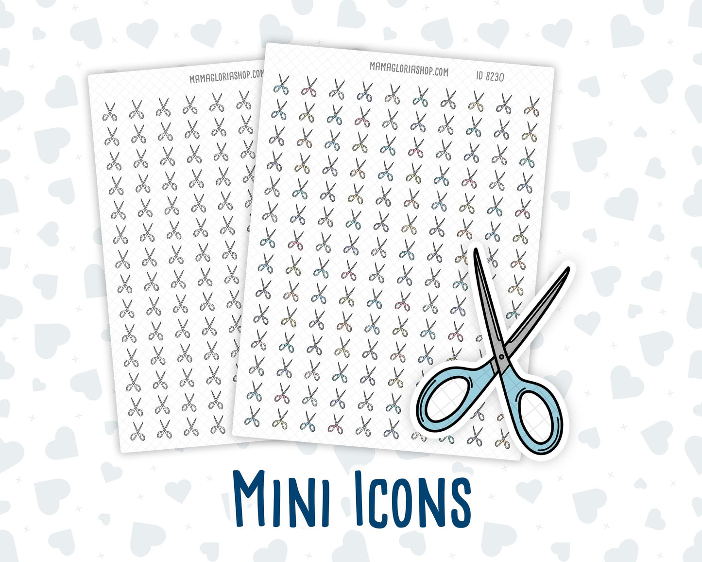 Hair APPT. - Scissors - Doodle Icon Sticker