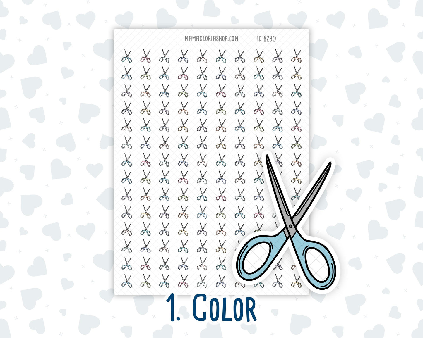 Hair APPT. - Scissors - Doodle Icon Sticker