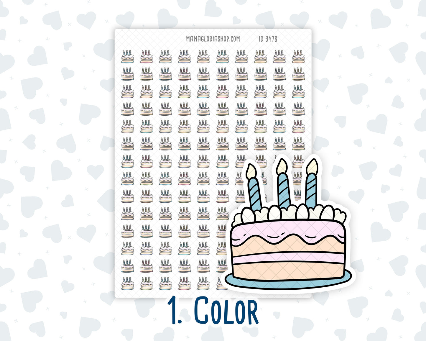 Birthday Cake - Doodle Icon Sticker
