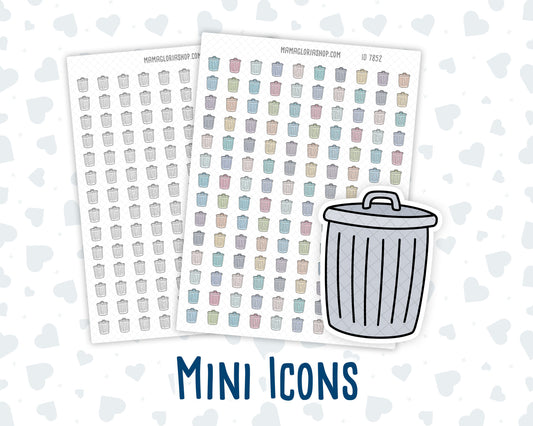 Trash Can - Doodle Icon Sticker