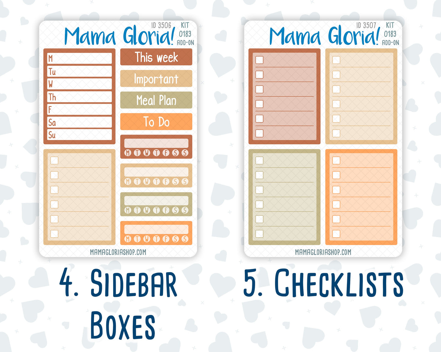 Kit 0183 Add Ons - Natl. Coffee Day - September- Autumn - Planner Stickers - Kit 2024