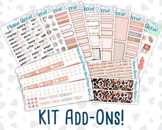 Kit 0186 Add Ons - Workspace Vibes - September- Autumn - Planner Stickers - Kit 2024