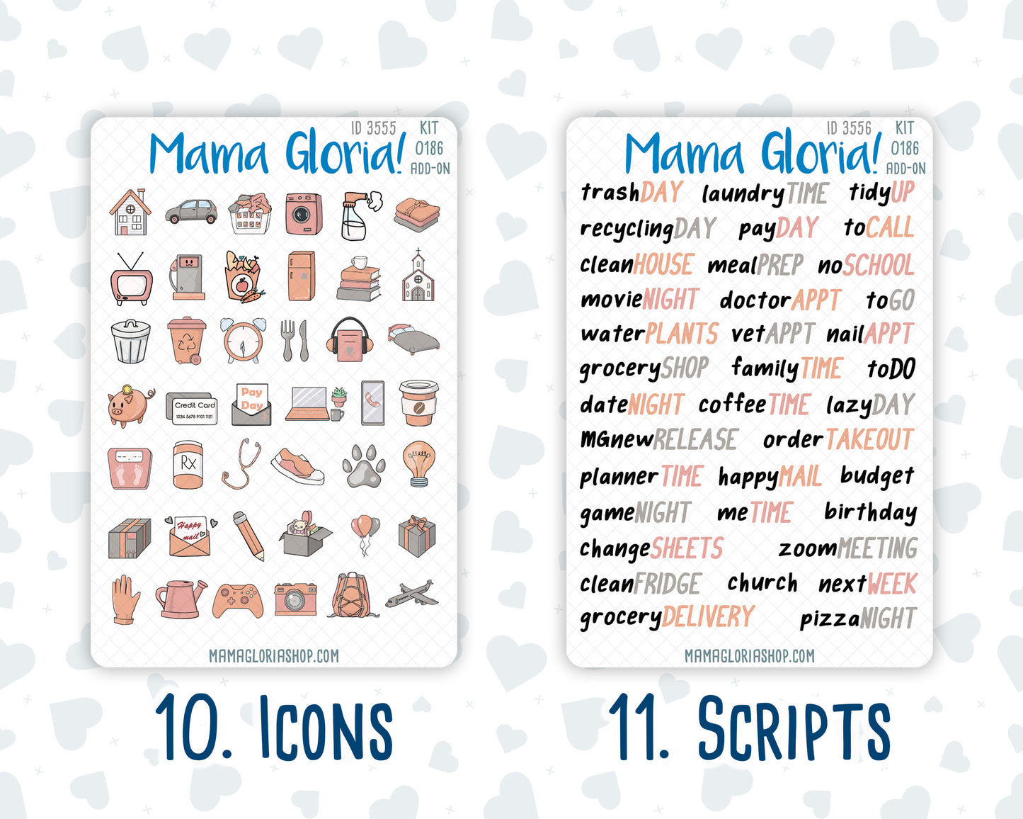 Kit 0186 Add Ons - Workspace Vibes - September- Autumn - Planner Stickers - Kit 2024