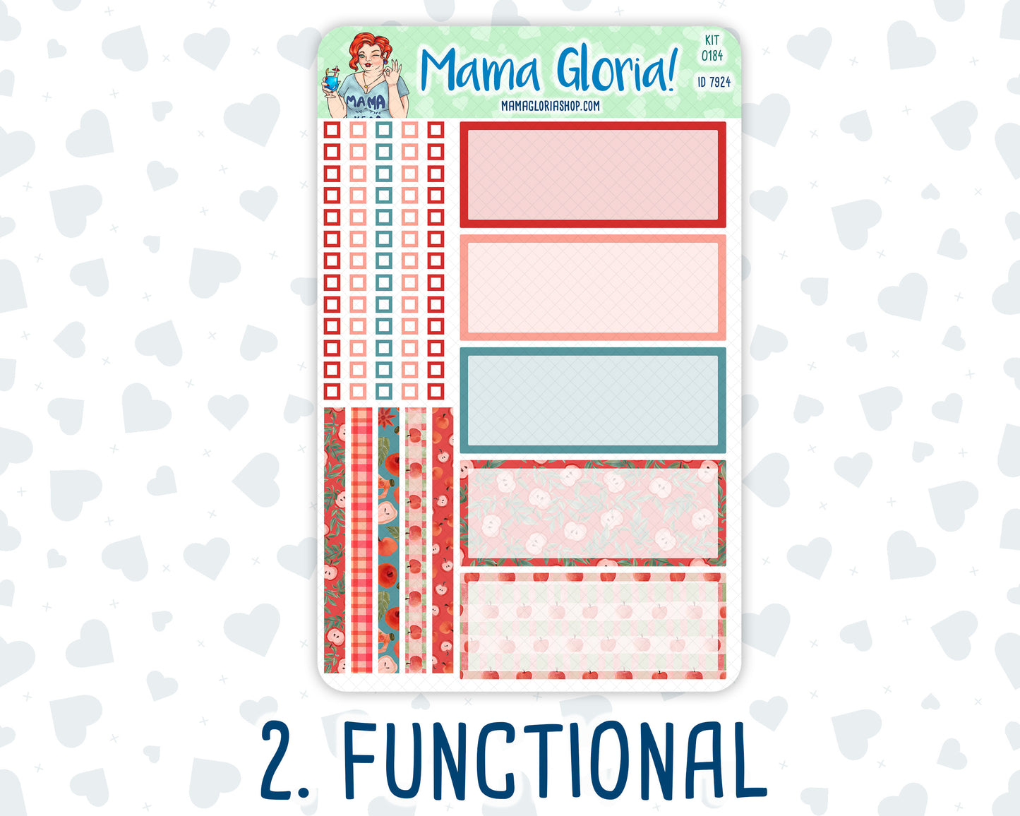 Kit 0184 - 7x9 Daily Duo - Apple Cider - September- Autumn - Planner