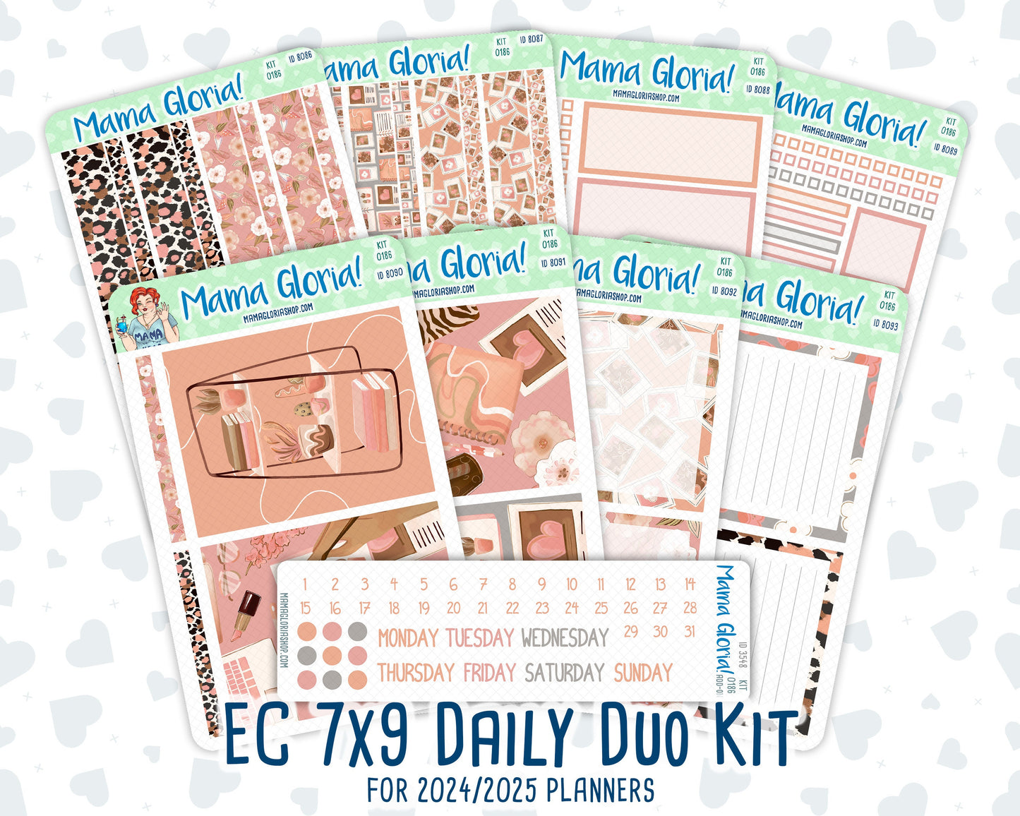 Kit 0186 - 7x9 Daily Duo - Workspace Vibes - September- Autumn - Planner
