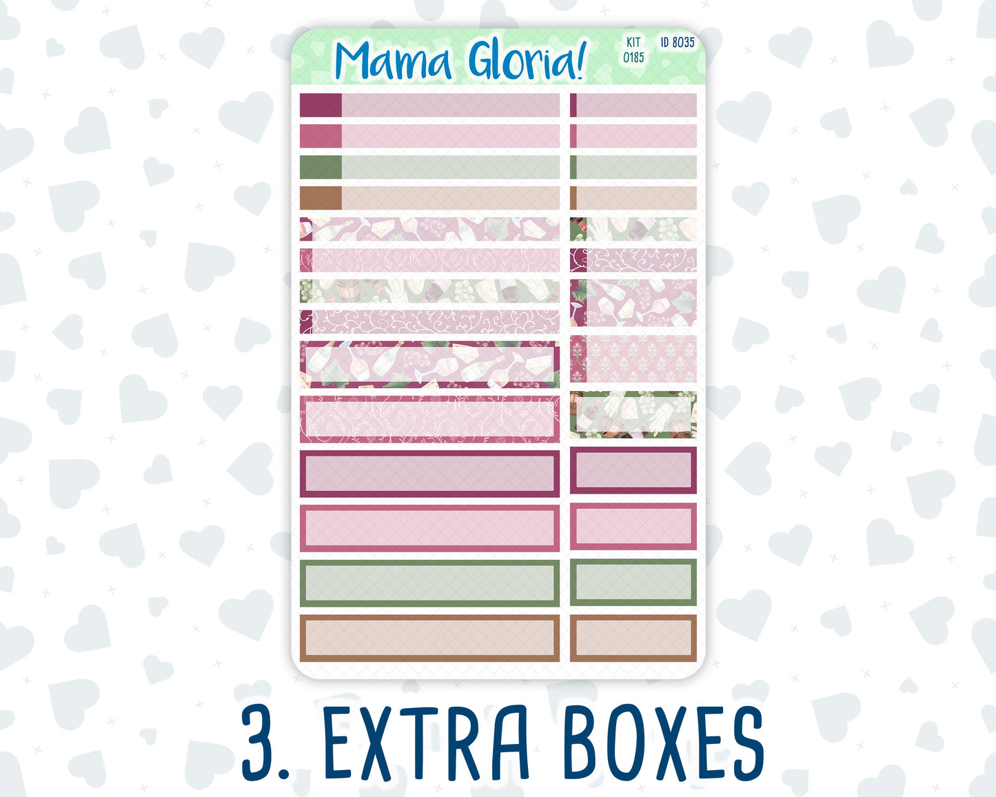 Kit 0185 - 7x9 Compact Vertical - Wine Time - September - Autumn - Weekly