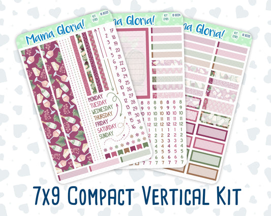 Kit 0185 - 7x9 Compact Vertical - Wine Time - September - Autumn - Weekly