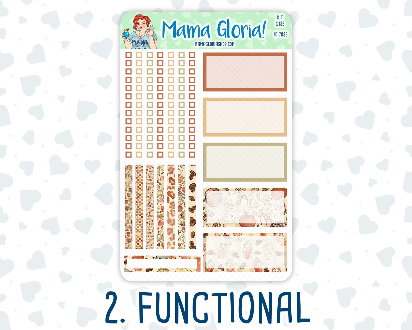 Kit 0183 - A5 Daily Duo - Natl. Coffee Day - September - Autumn- Planner