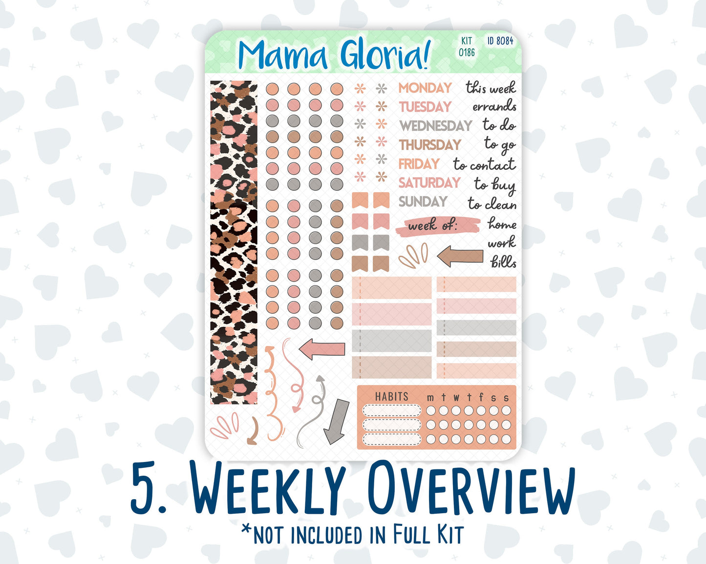 Kit 0186 - A5 Daily Duo - Workspace Vibes - September - Autumn- Planner