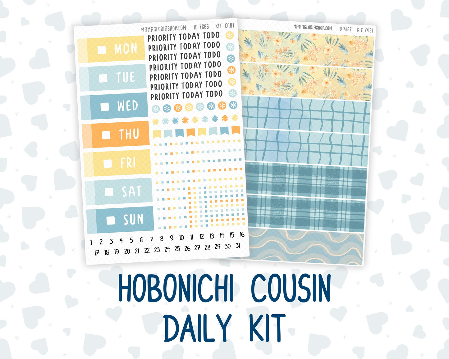 Kit 0181 Hobonichi Cousin – Daily Kit - Camping - August- Summer