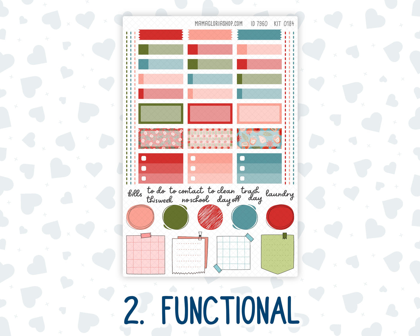 Kit 0184 Hobonichi Cousin – Weekly Kit – 1.3” Wide Columns - Apple Cider - September- Autumn