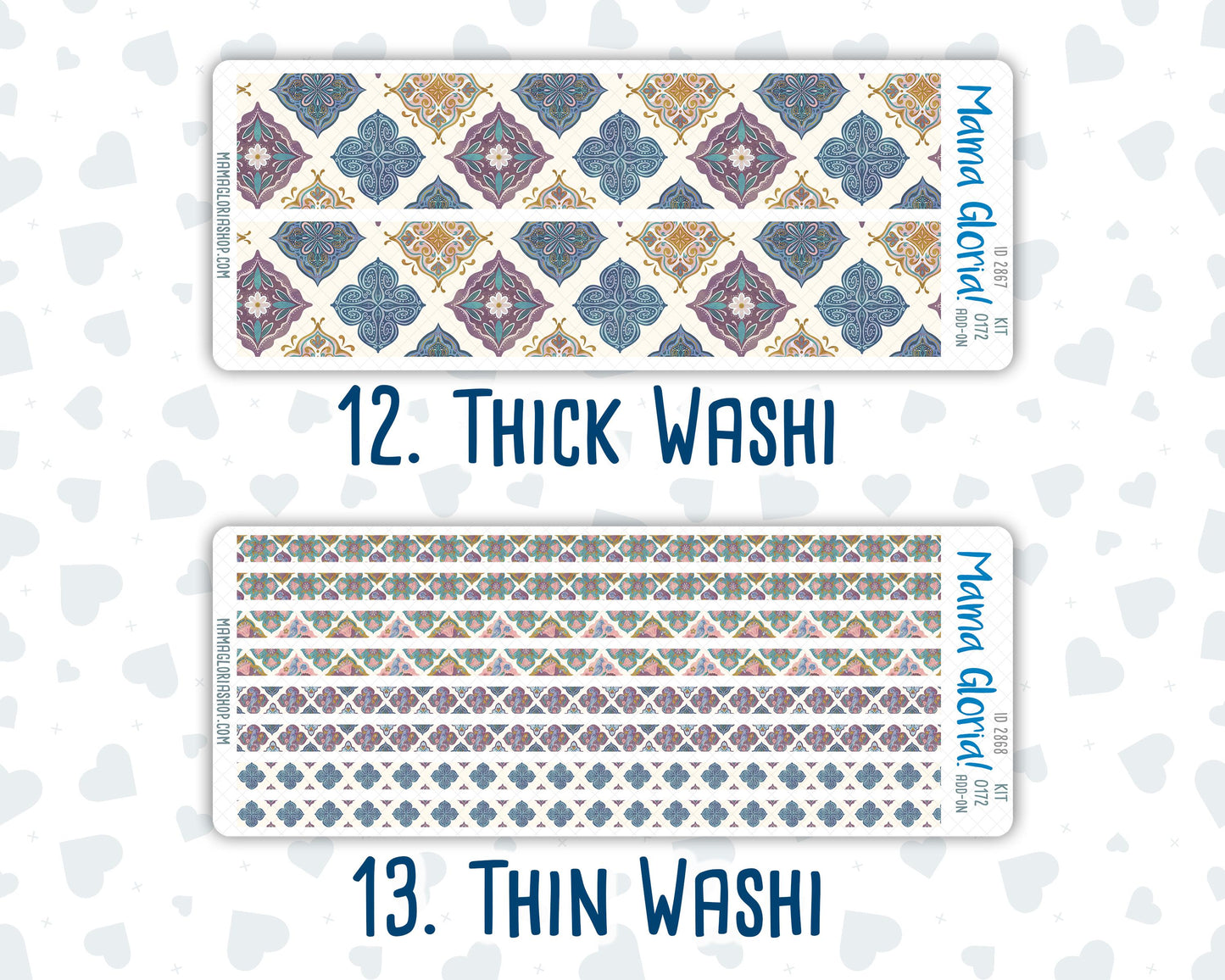 Kit 0172 Add Ons - Mosaic - Planner Stickers - Kit 2024