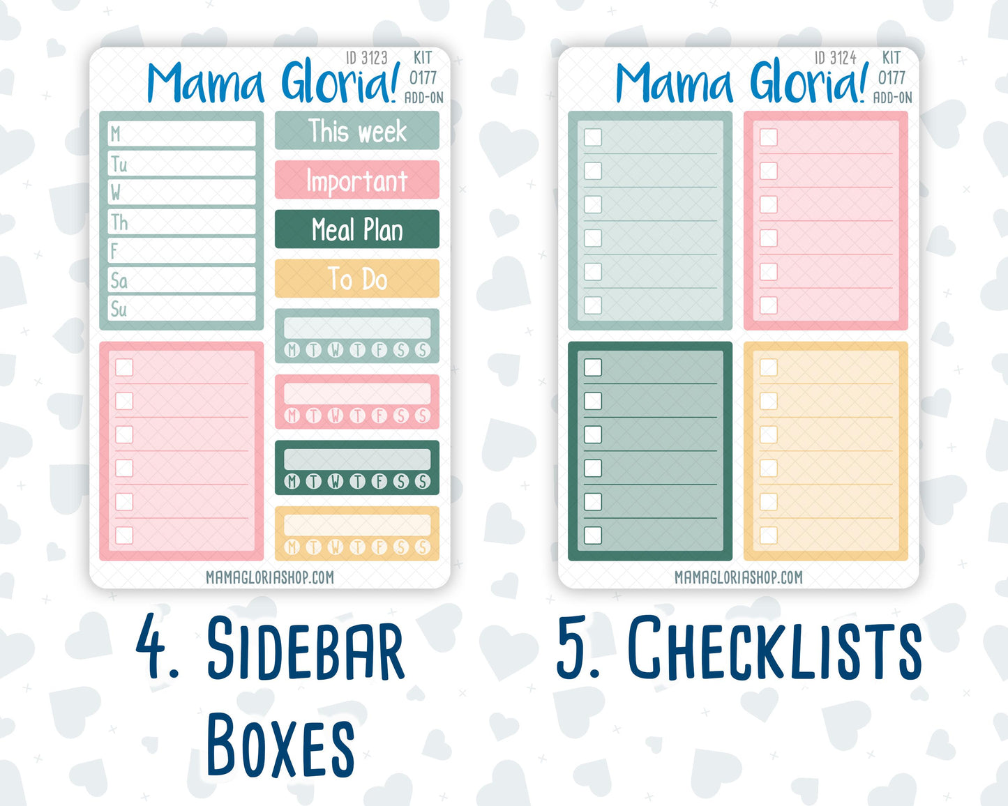 Kit 0177 Add Ons - Books&Roses- Planner Stickers - Kit 2024