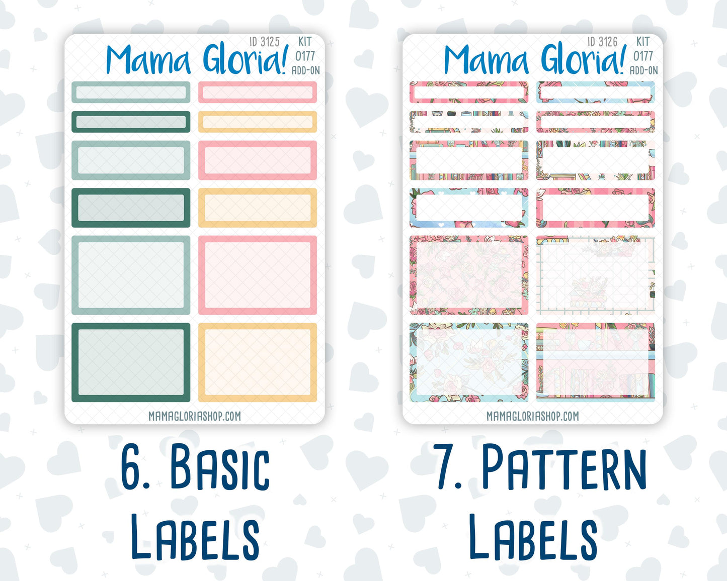 Kit 0177 Add Ons - Books&Roses- Planner Stickers - Kit 2024