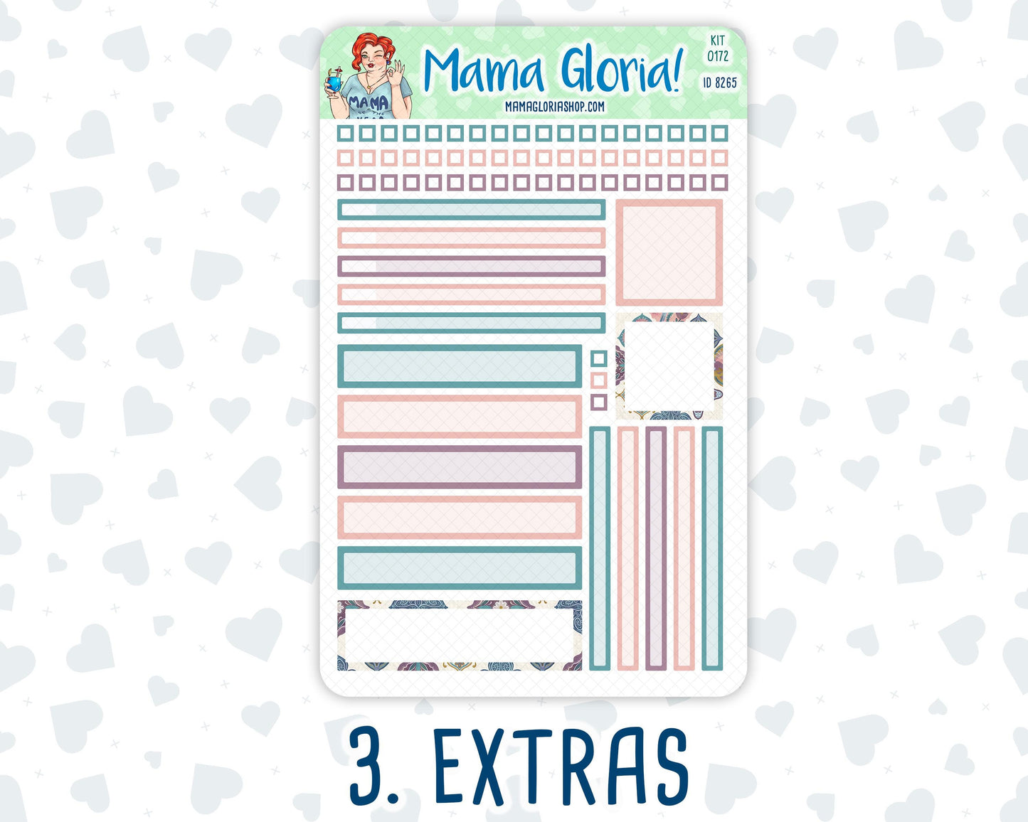 Kit 0172 - 7x9 Daily Duo - Mosaic - Planner