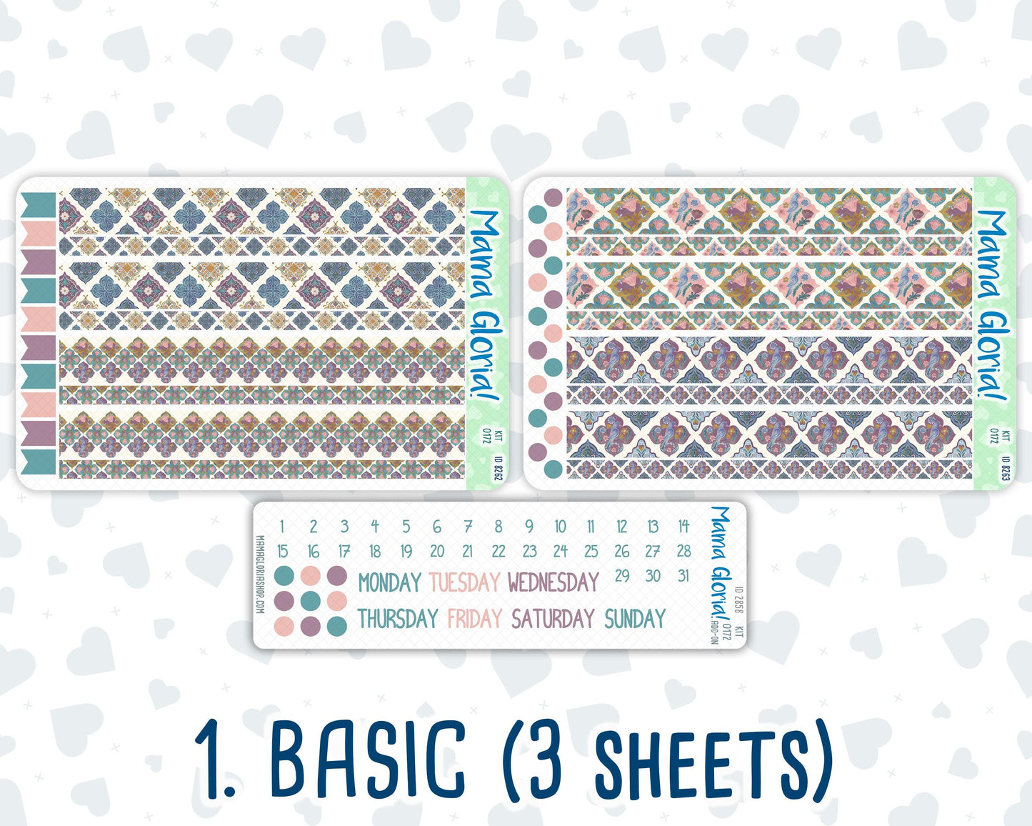 Kit 0172 - 7x9 Daily Duo - Mosaic - Planner