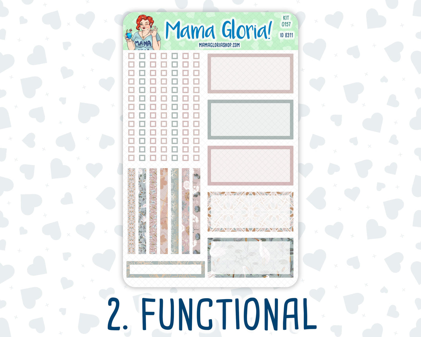 Kit 0157 - A5 Daily Duo - Swan Lake - Planner