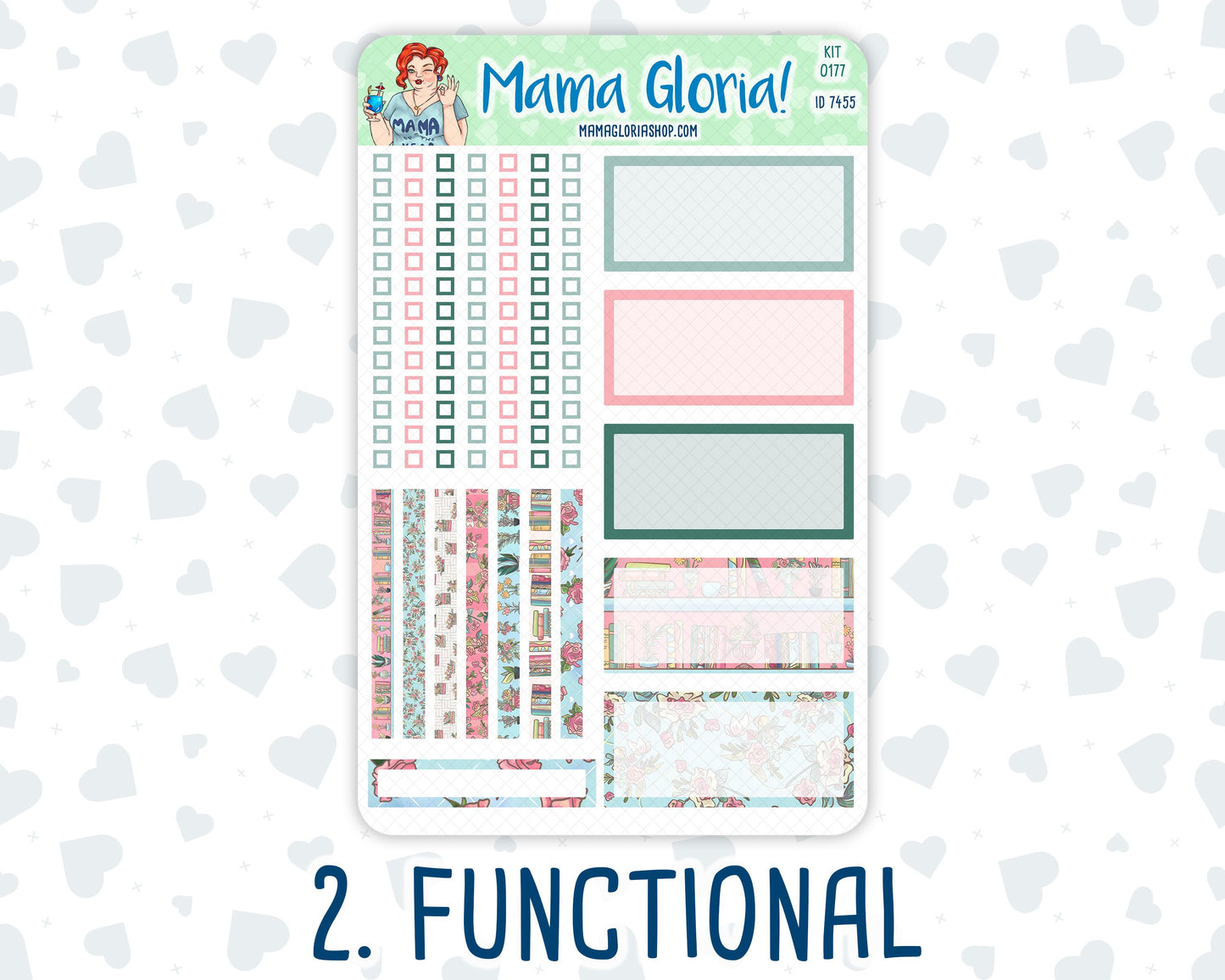 Kit 0177 - A5 Daily Duo - Books&Roses - Planner