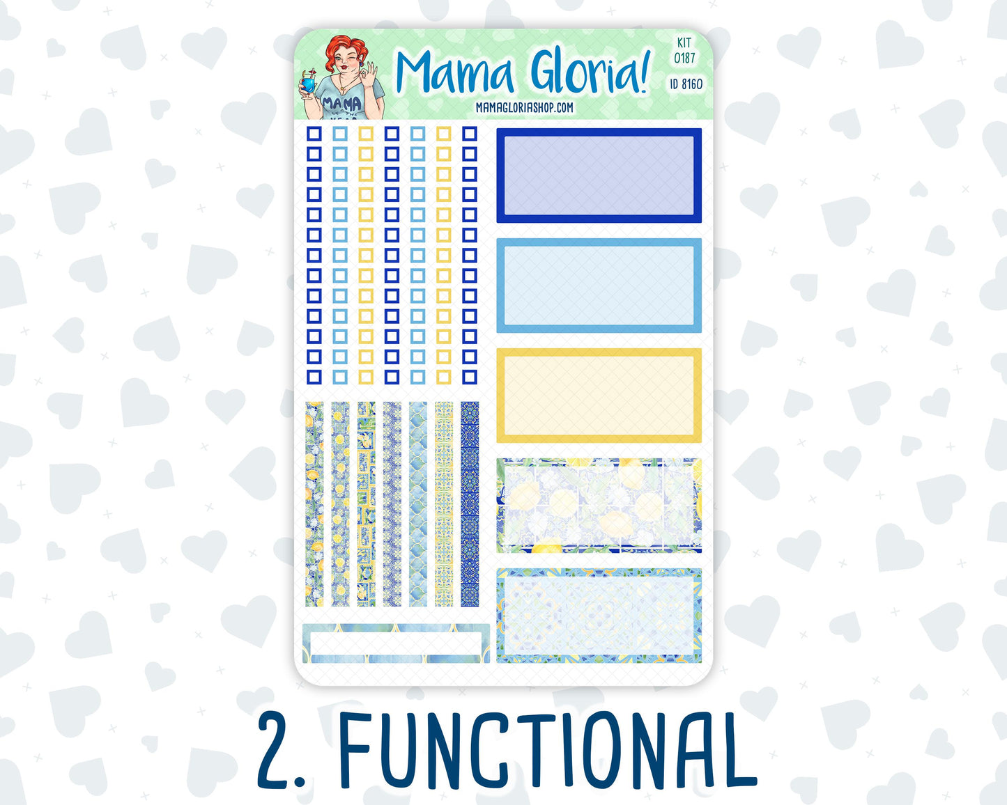 Kit 0187 - A5 Daily Duo - Lemon&Mosaic - Planner