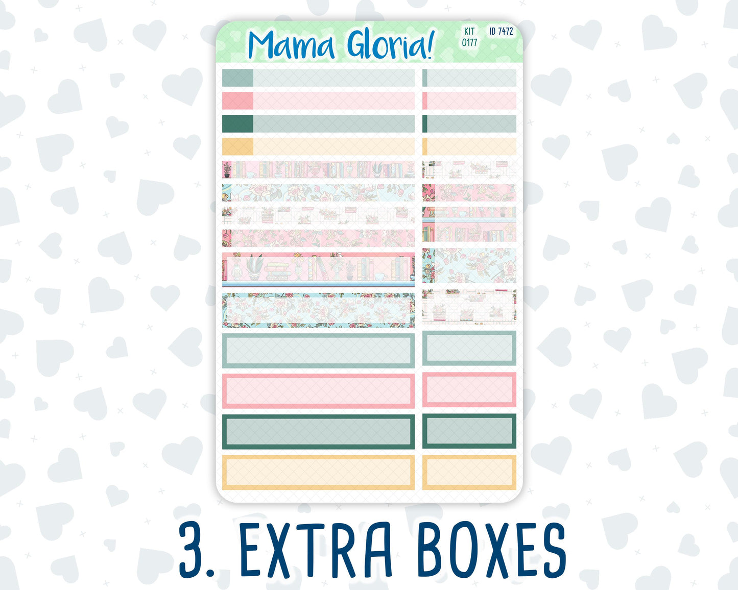 Kit 0177 - 7x9 Compact Vertical - Books&Roses - Weekly