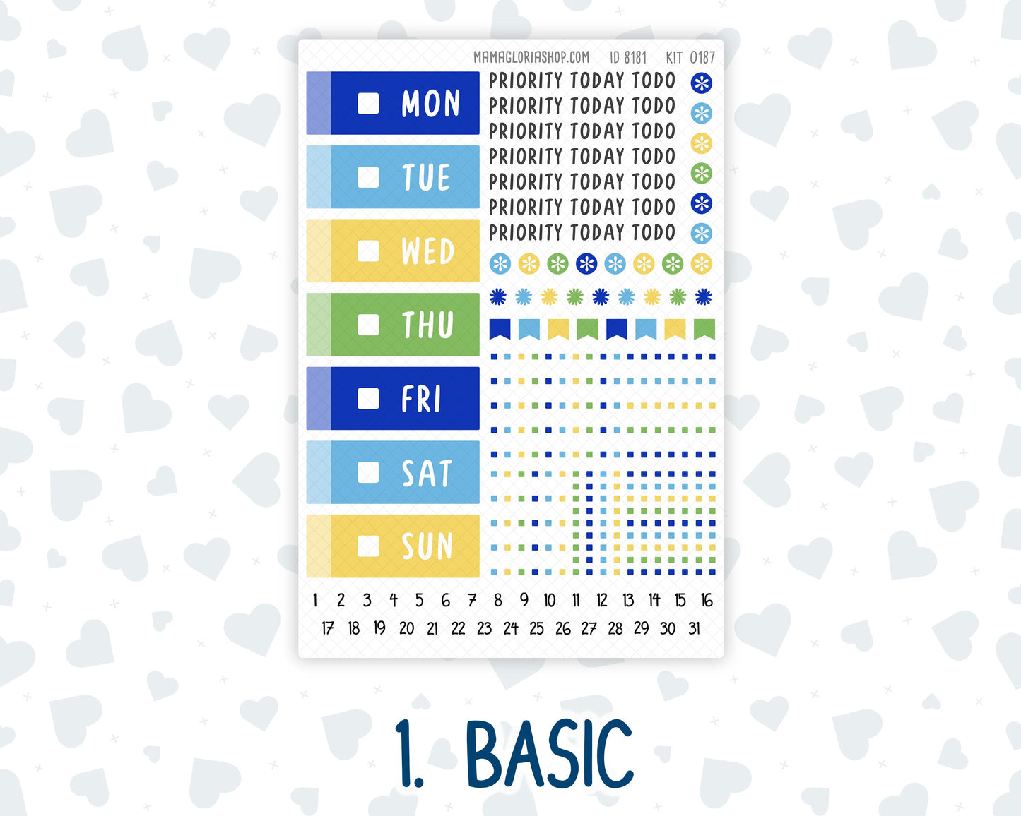 Kit 0187 Hobonichi Cousin – Daily Kit - Lemon&Mosaic