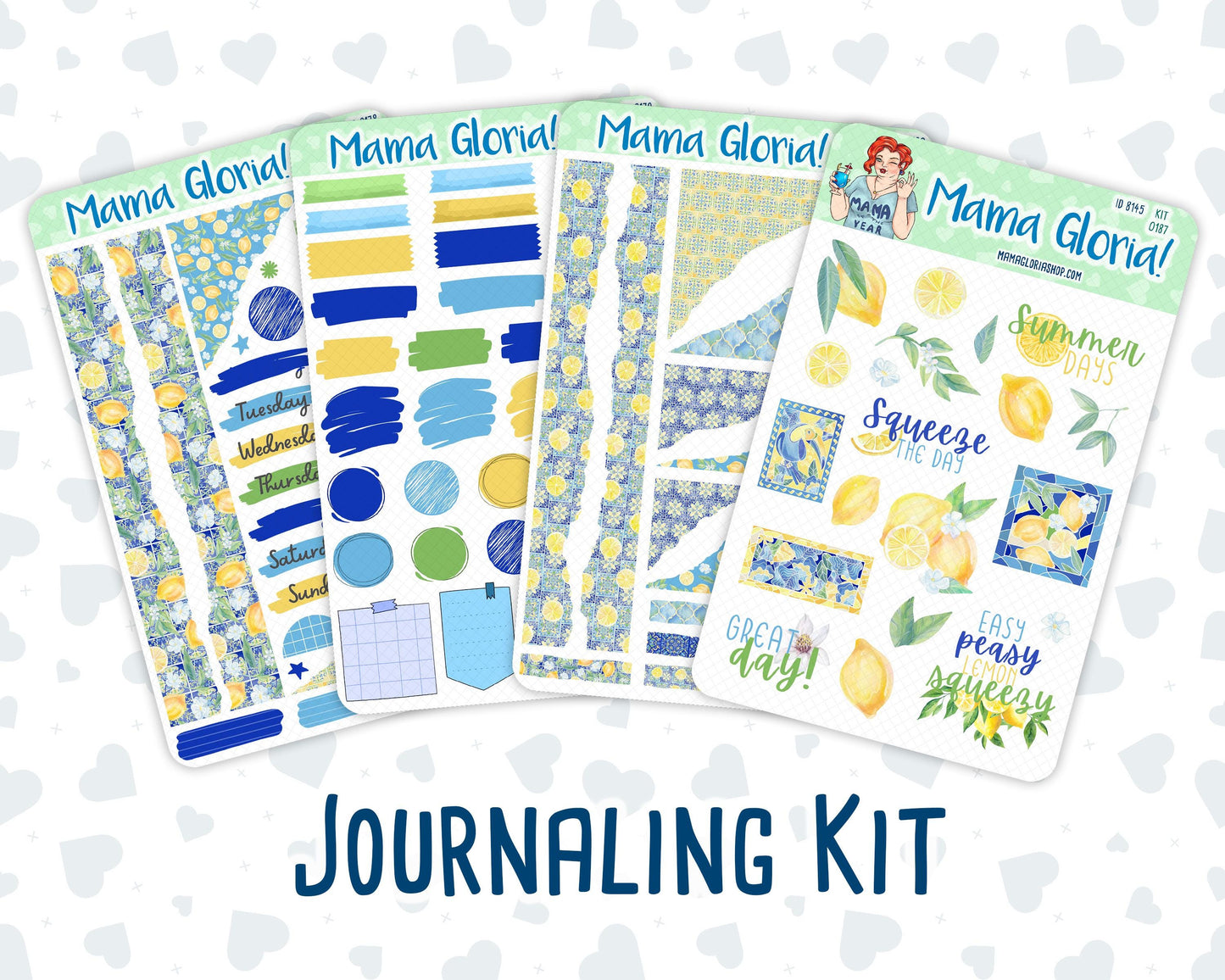 Kit 0187 - Mosaic&Lemon - Journaling Kit - For Planner - Notebook - Journal