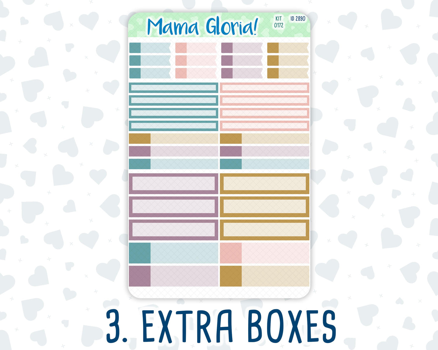 Kit 0172 - A5 Compact Vertical - Mosaic - Weekly