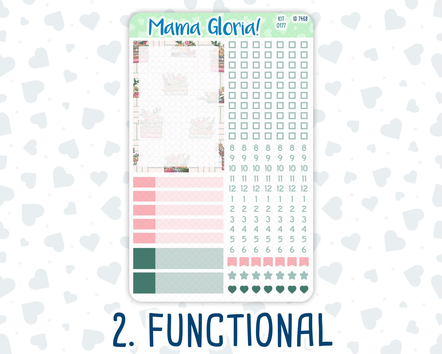 Kit 0177 - A5 Compact Vertical - Books&Roses - Weekly