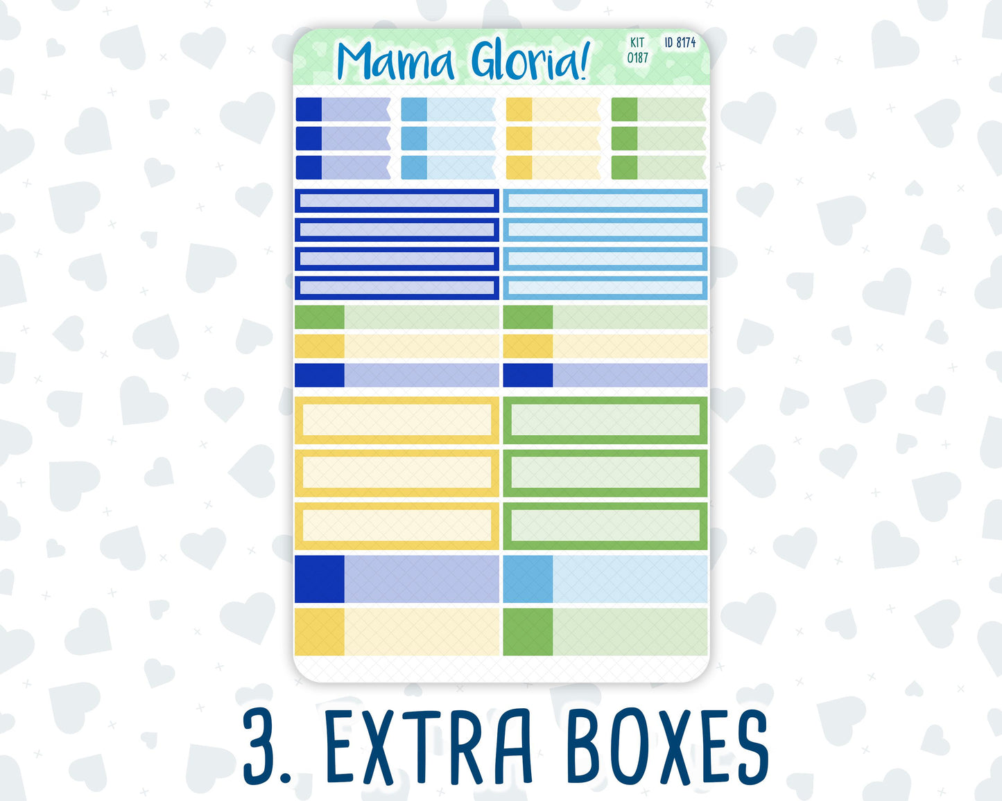 Kit 0187 - A5 Compact Vertical - Lemon&Mosaic - Weekly