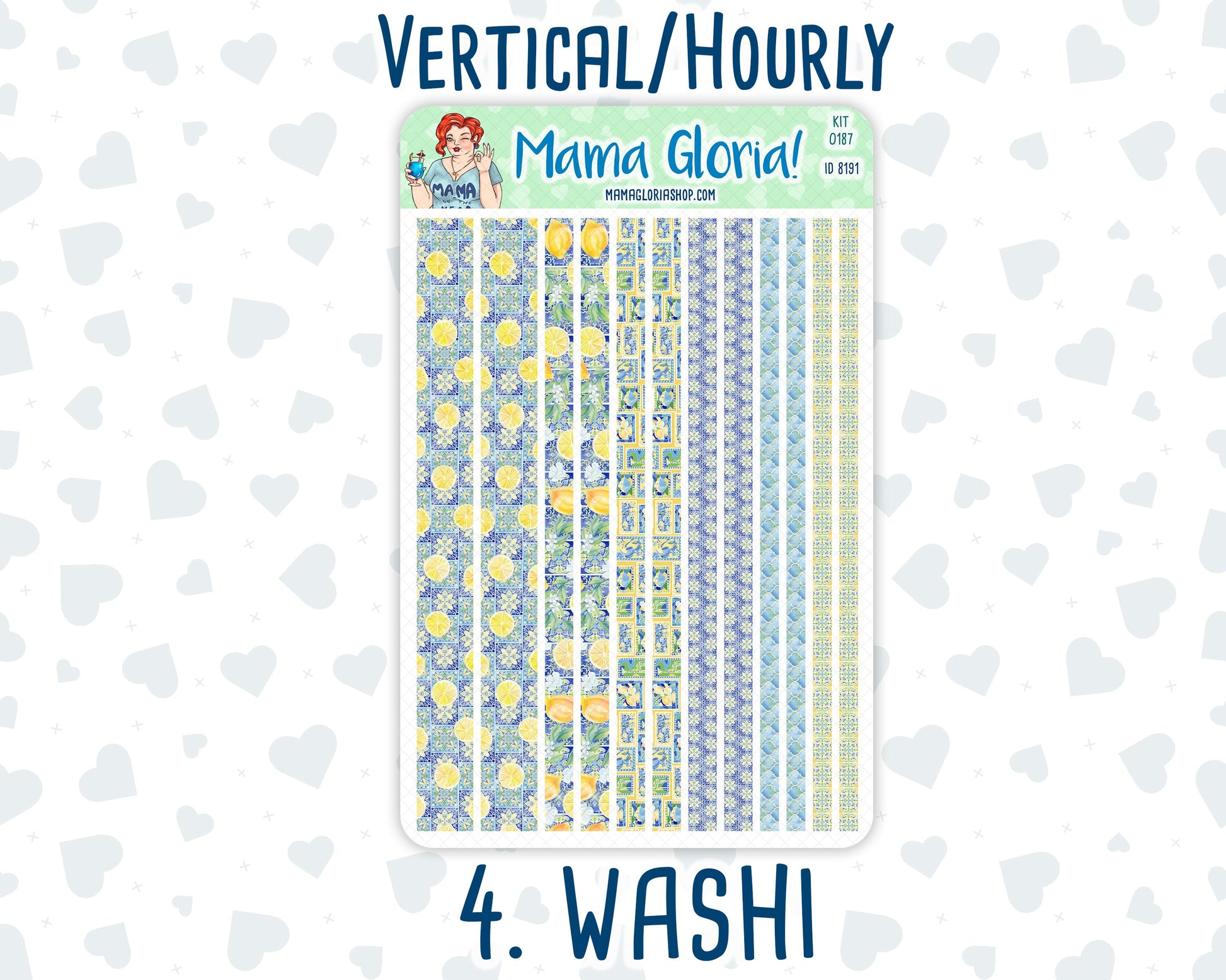 Kit 0187 - 7x9 - Lemon&Mosaic - Weekly Kit For Planners