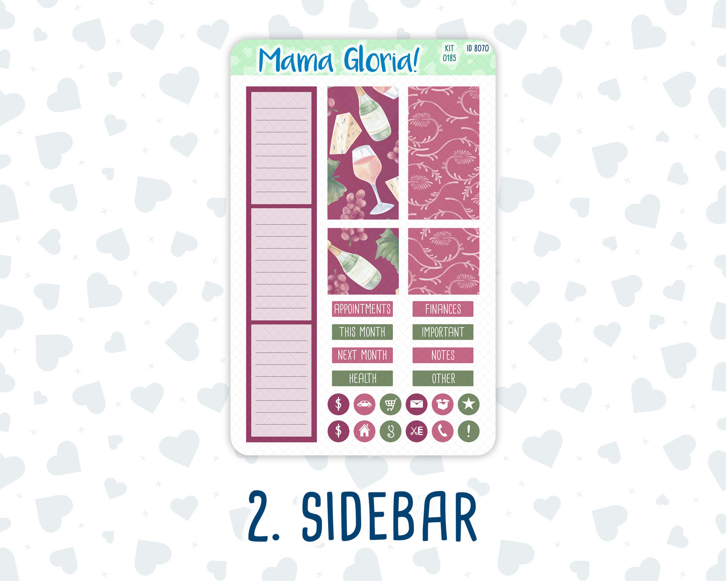 Kit 0185 -A5 -Monthly - Wine Time - September - Autumn Kit