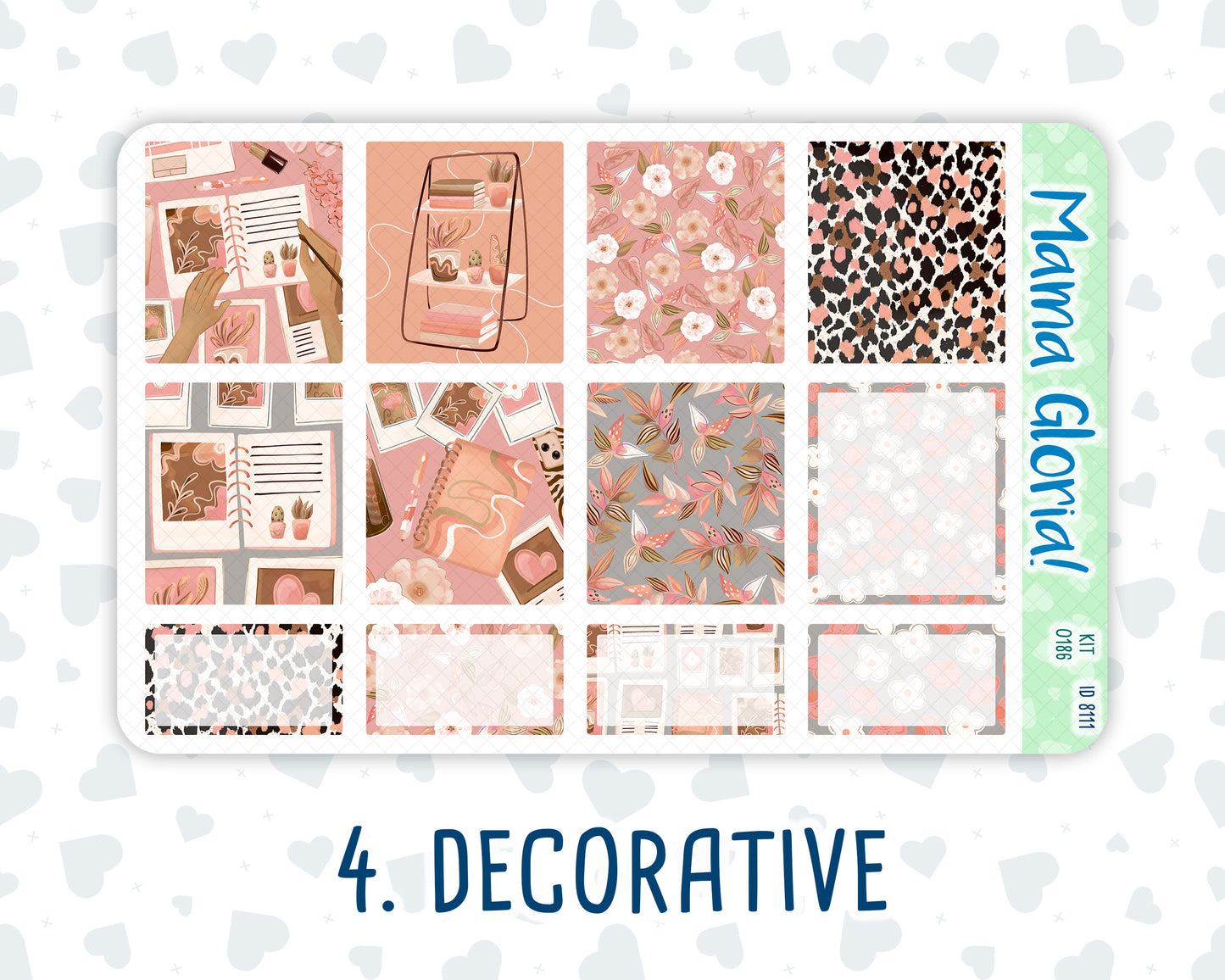 Kit 0186 - 7x9 - Workspace Vibes - September - Autumn - Weekly Kit For EC Horizontal Planners