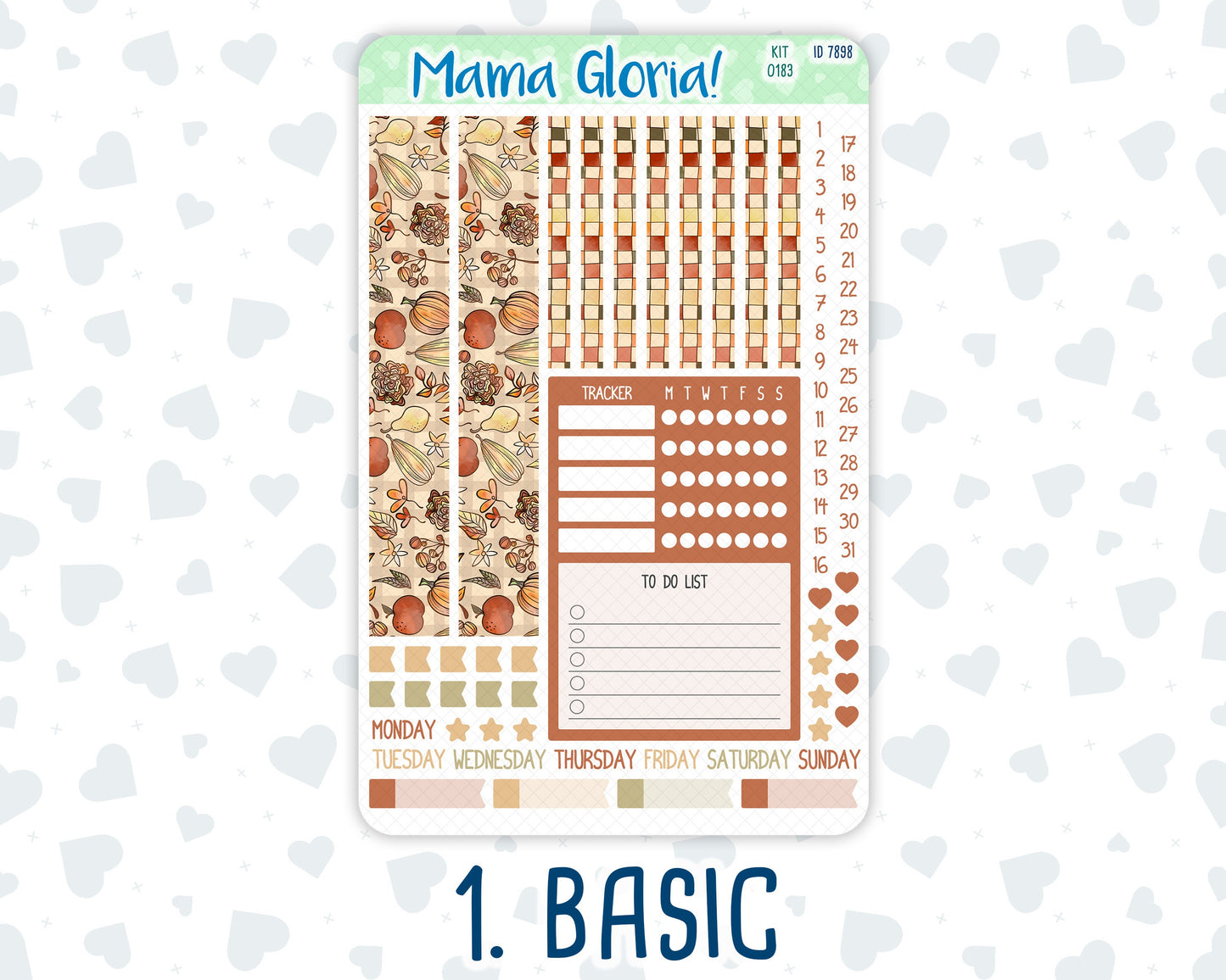 Kit 0183 - A5 Compact Vertical - Natl.Coffee Day - September - Weekly