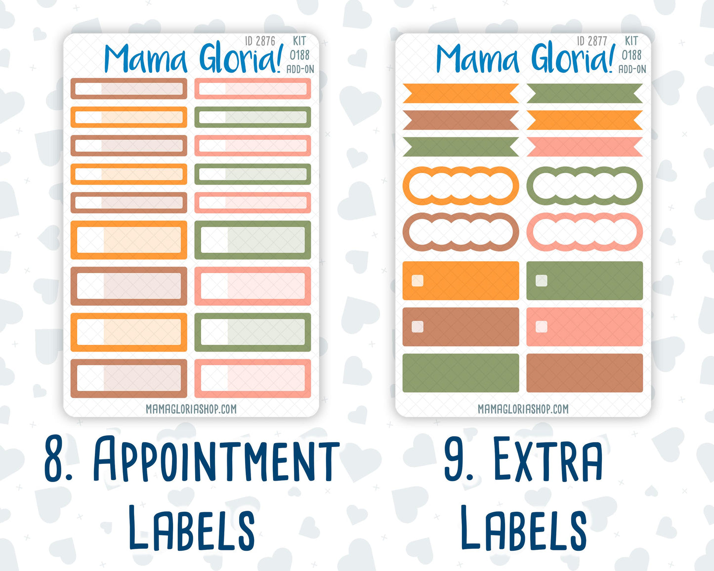 Kit 0188 Add Ons - Cozy Nights - Planner Stickers - October - Kit 2024