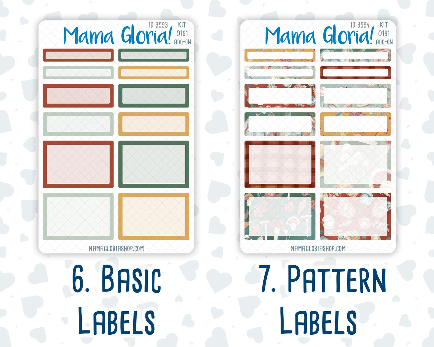 Kit 0191 Add Ons - Autumn Harvest - Planner Stickers - October - Kit 2024