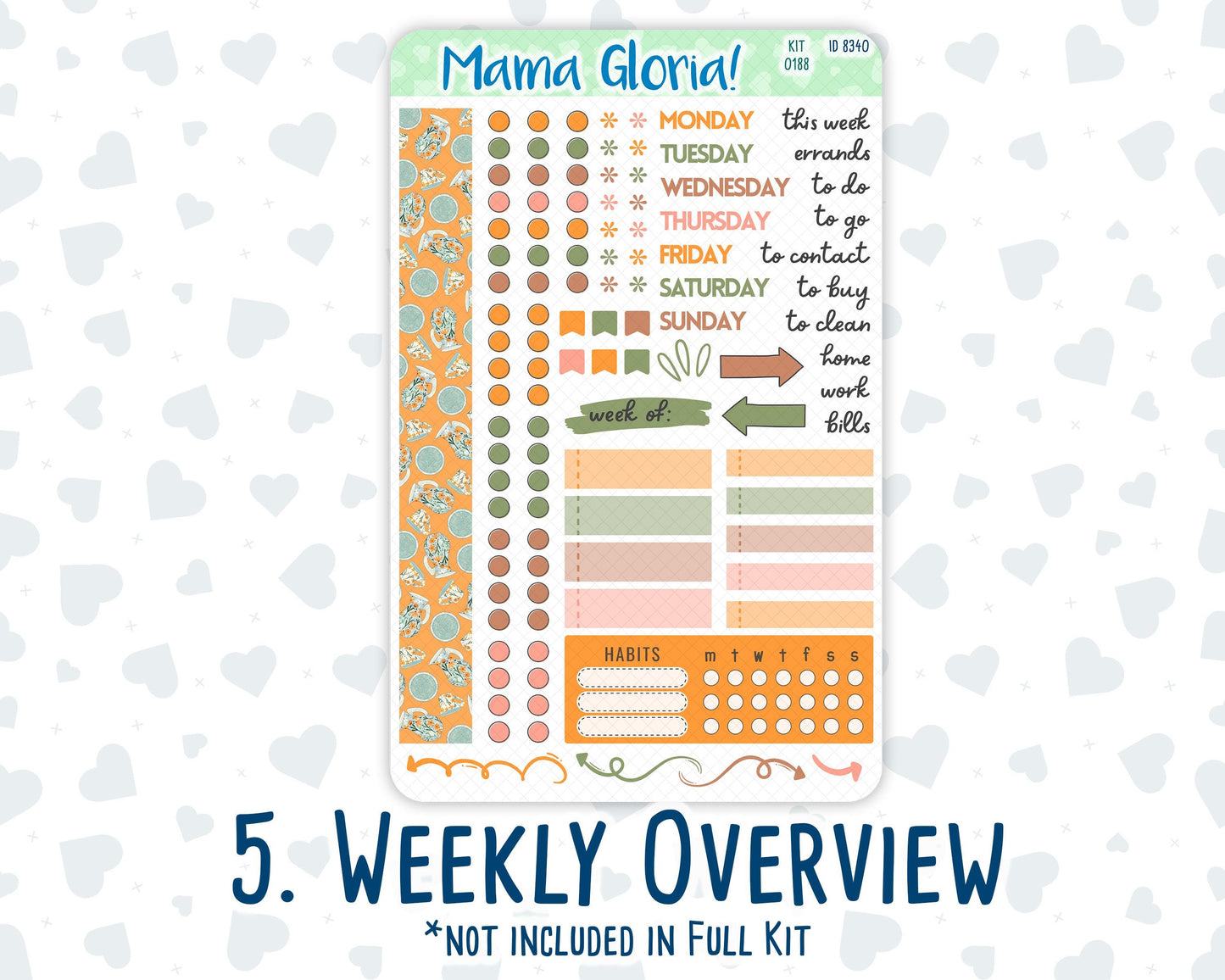 Kit 0188 - 7x9 Daily Duo - Cozy Nights - October - Planner