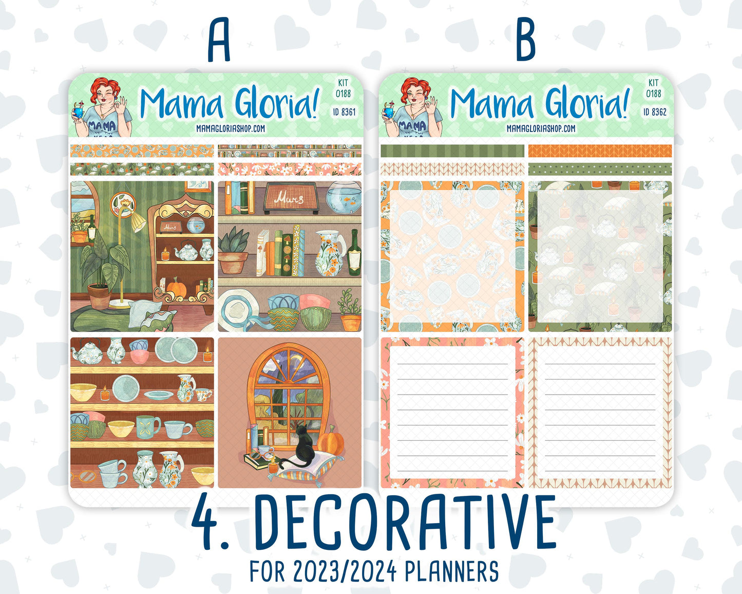Kit 0188 - A5 Daily Duo - Cozy Nights - October - Planner