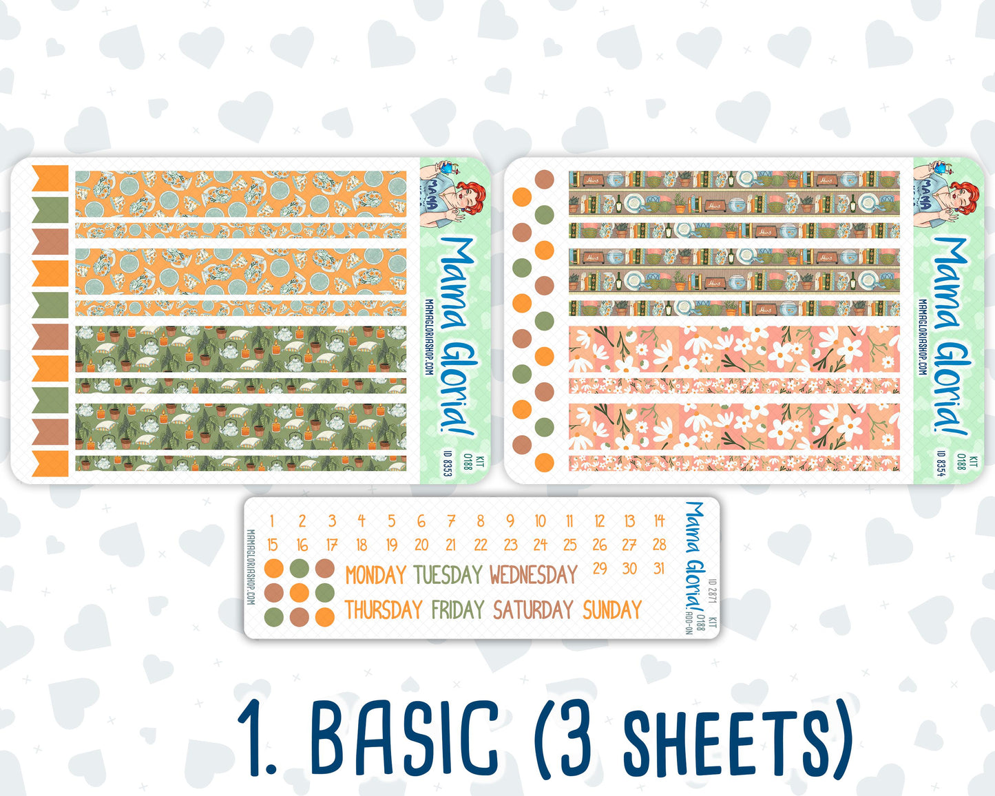 Kit 0188 - A5 Daily Duo - Cozy Nights - October - Planner