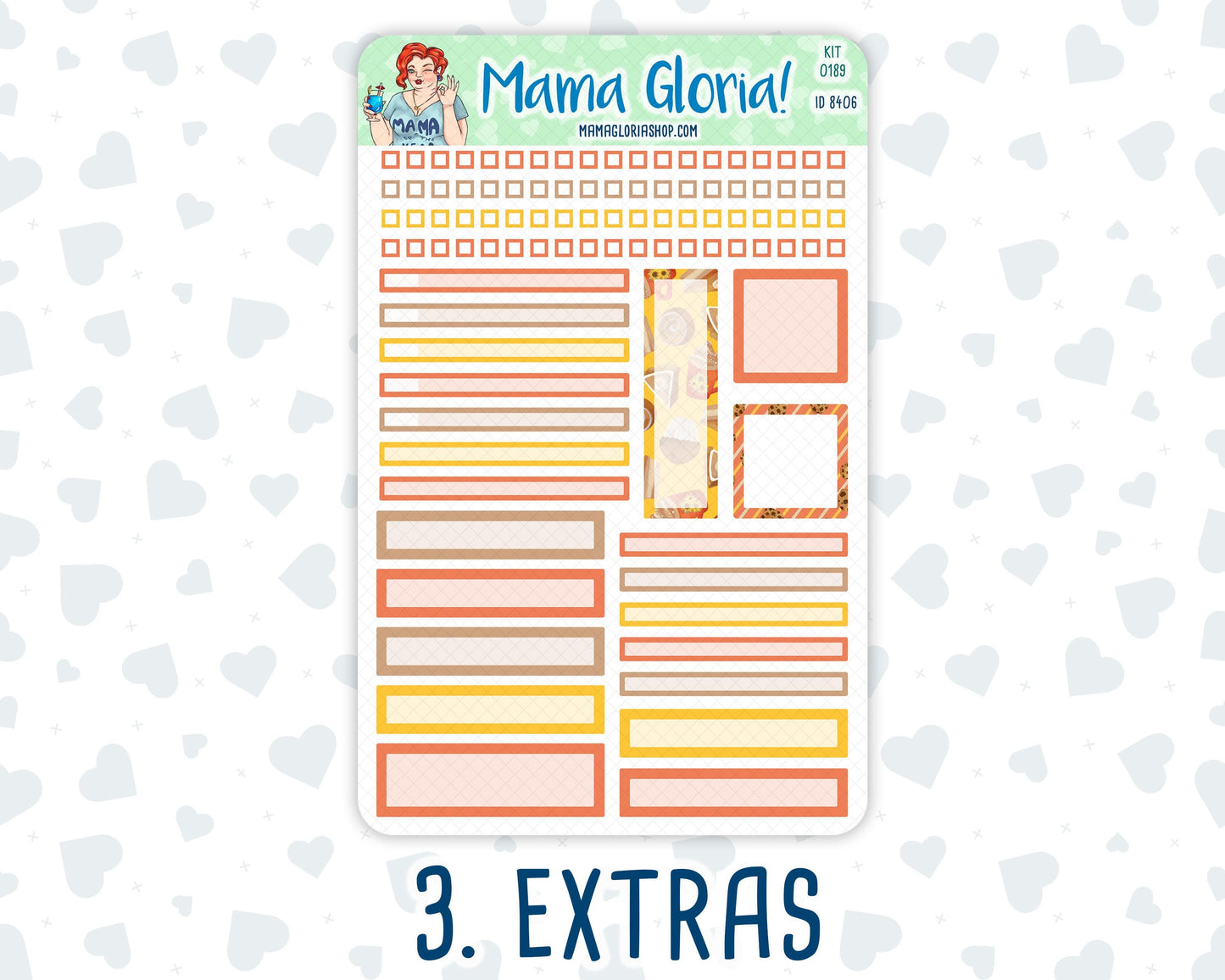 Kit 0189 - A5 Daily Duo - Fall Backing - October - Planner