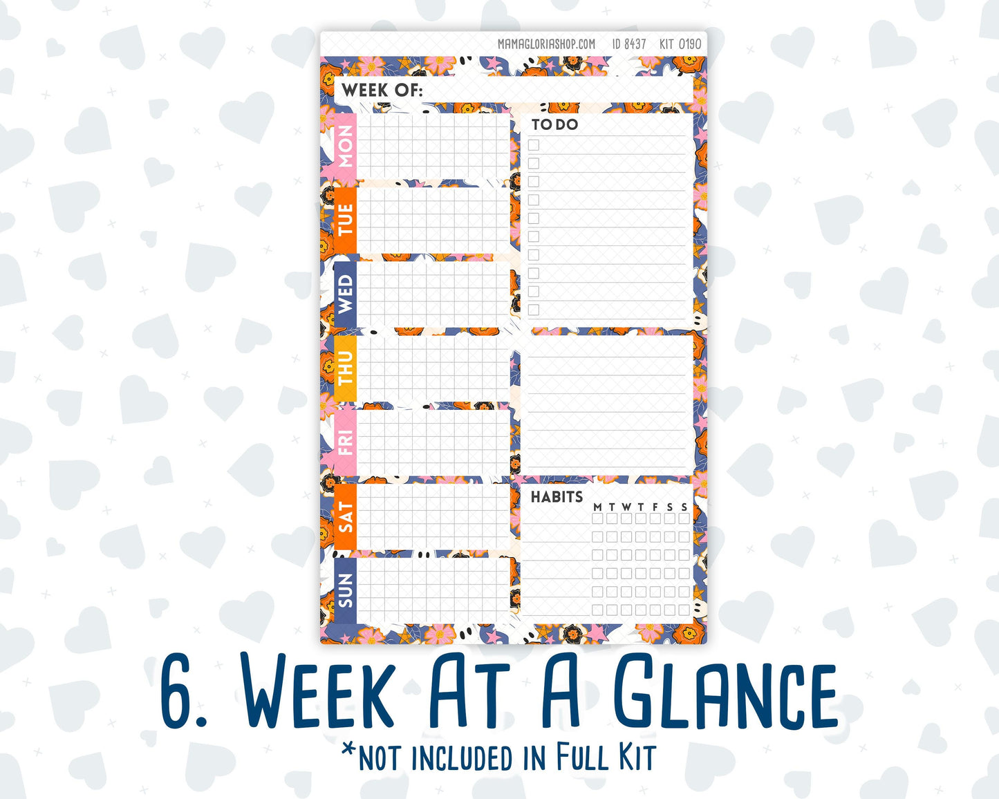 Kit 0190 - A5 Daily Duo - Halloween Spooktacular - October - Planner