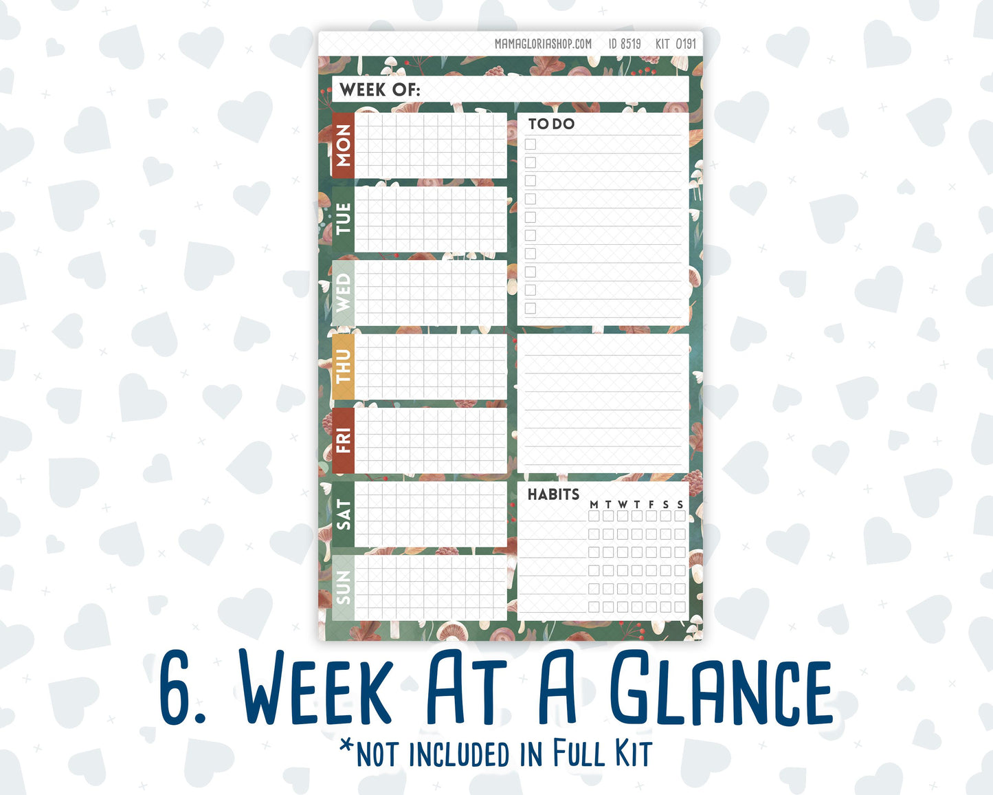Kit 0191 - A5 Daily Duo - Autumn Harvest - October - Planner