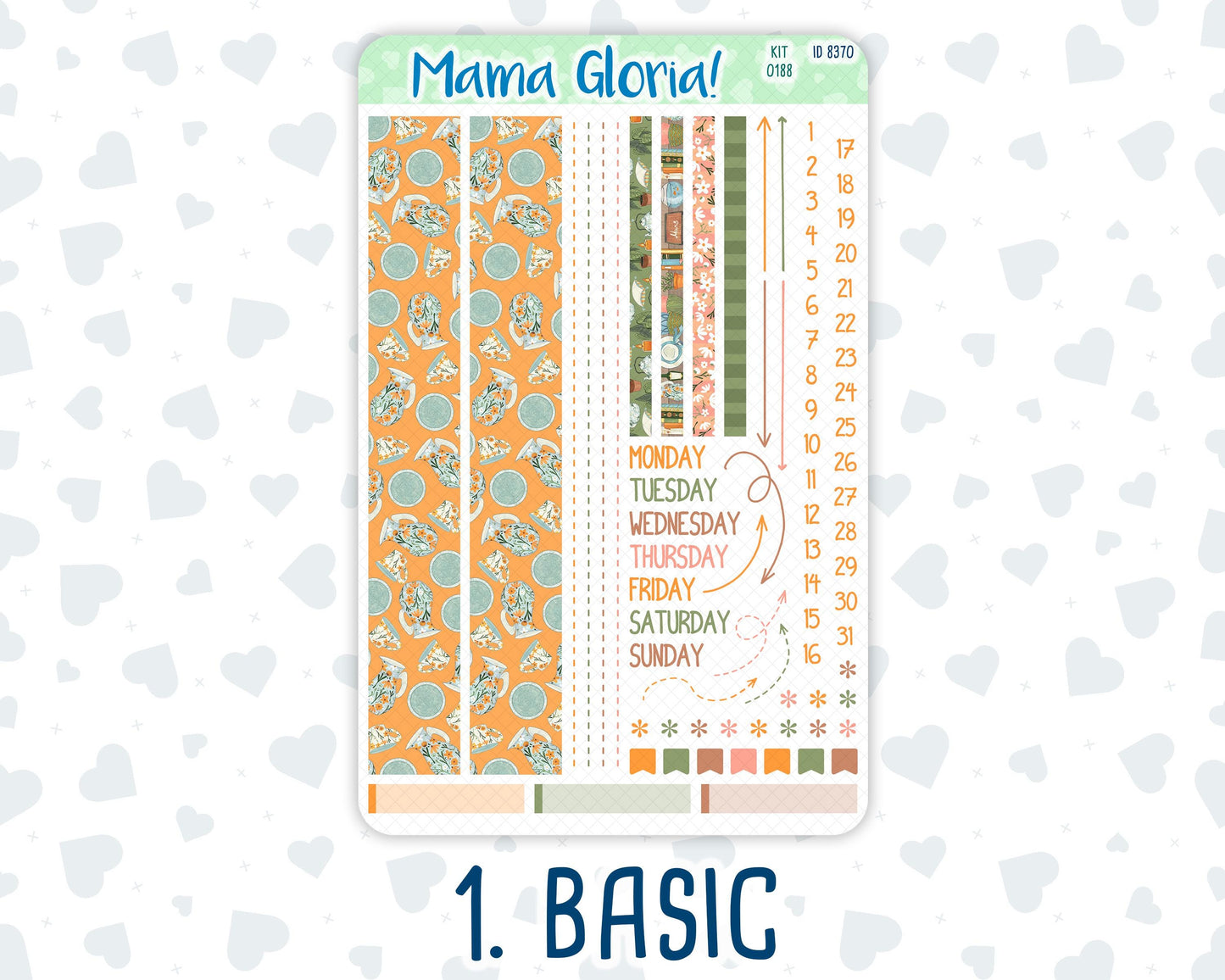 Kit 0188 - 7x9 Compact Vertical - Cozy Nights - October - Weekly