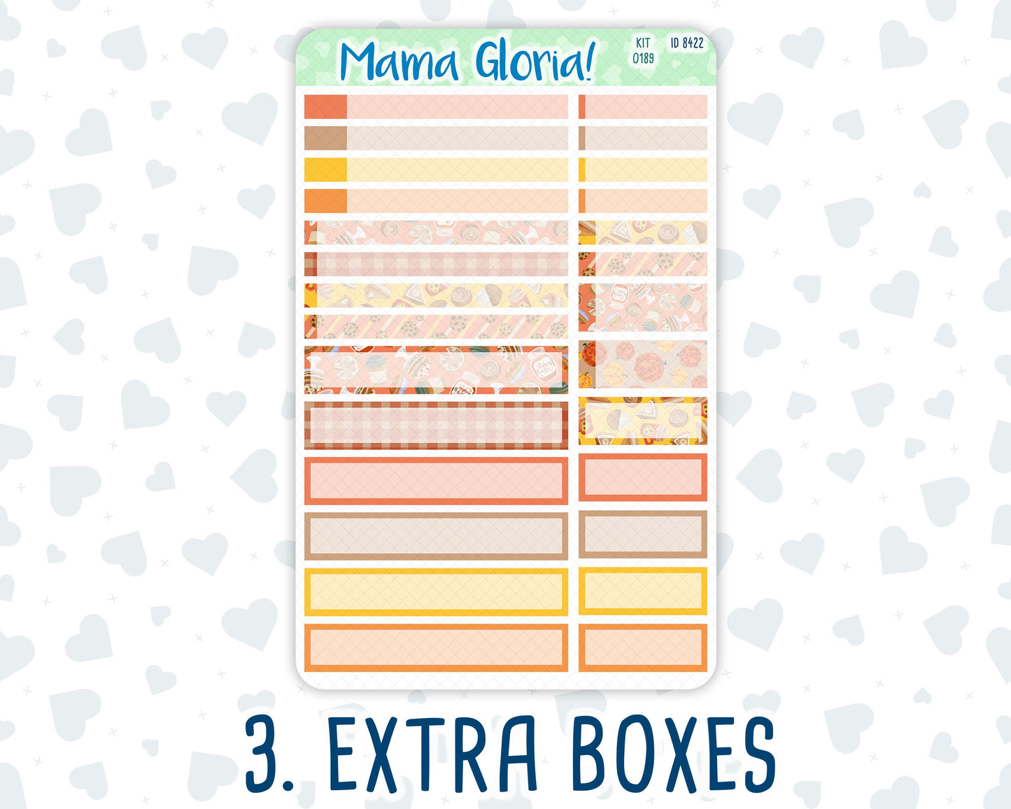 Kit 0189 - 7x9 Compact Vertical - Fall Backing - October - Weekly